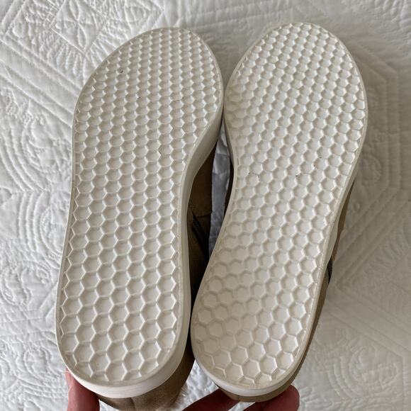 Caslon Wedge Booties CNAVERIE Zipper Closure Leather Suede Tan 9 - Picture 6 of 6